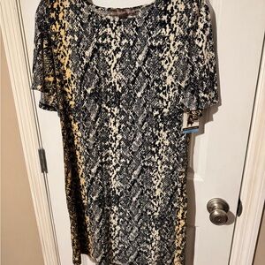 Stylish Black and Cream Dress